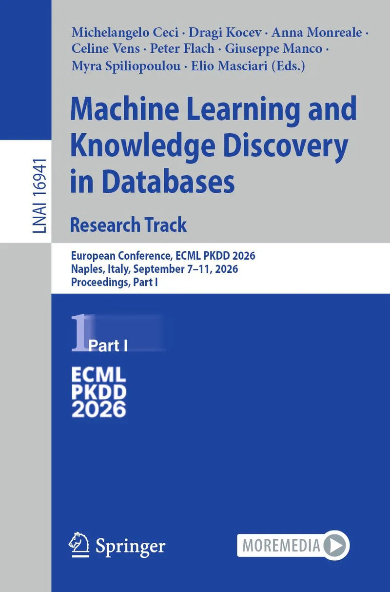Machine Learning and Knowledge Discovery in Databases. Research Track