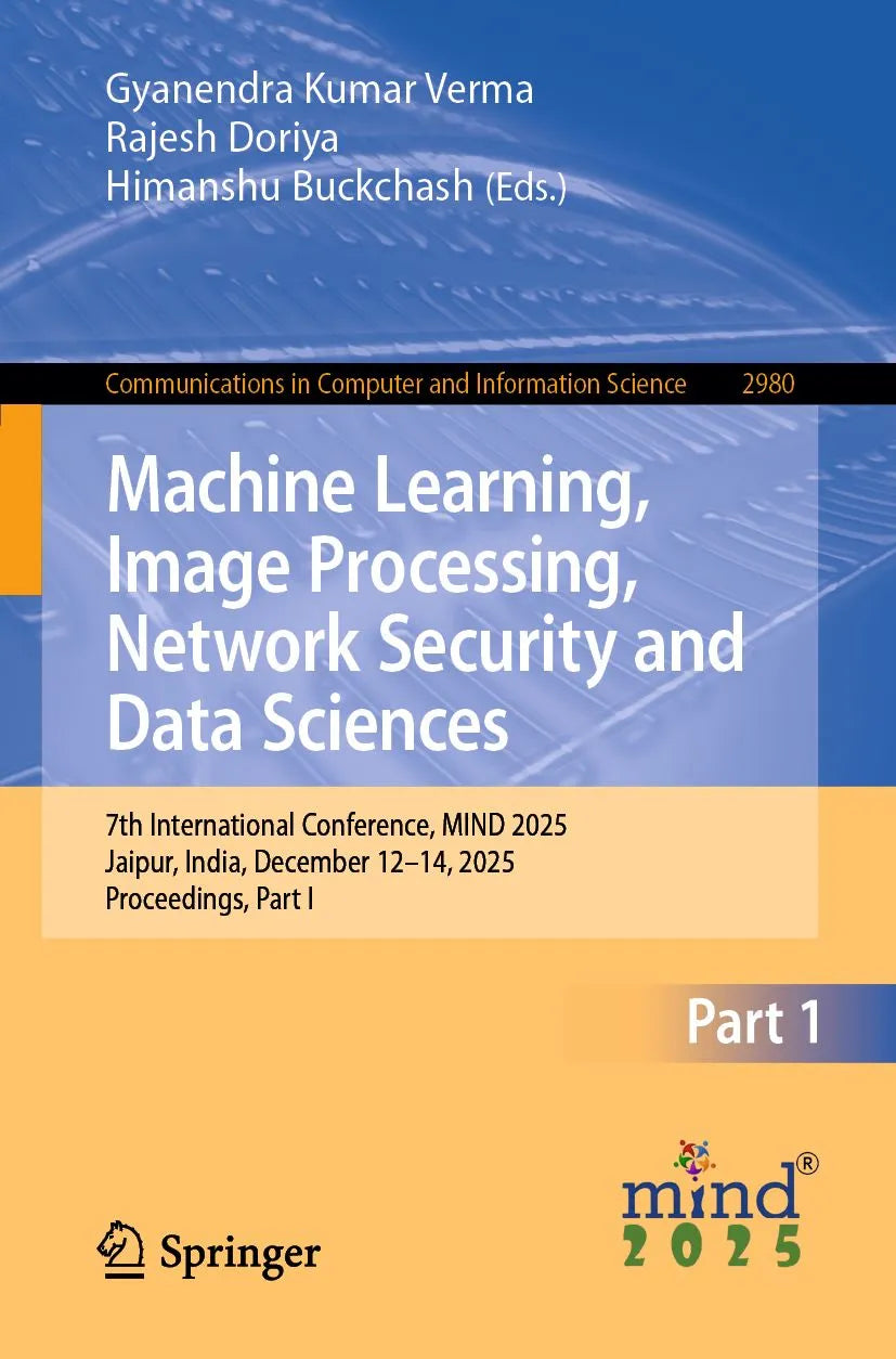 Cover: Machine Learning, Image Processing, Network Security and Data Sciences (E-Book) von Gyanendra Kumar Verma
