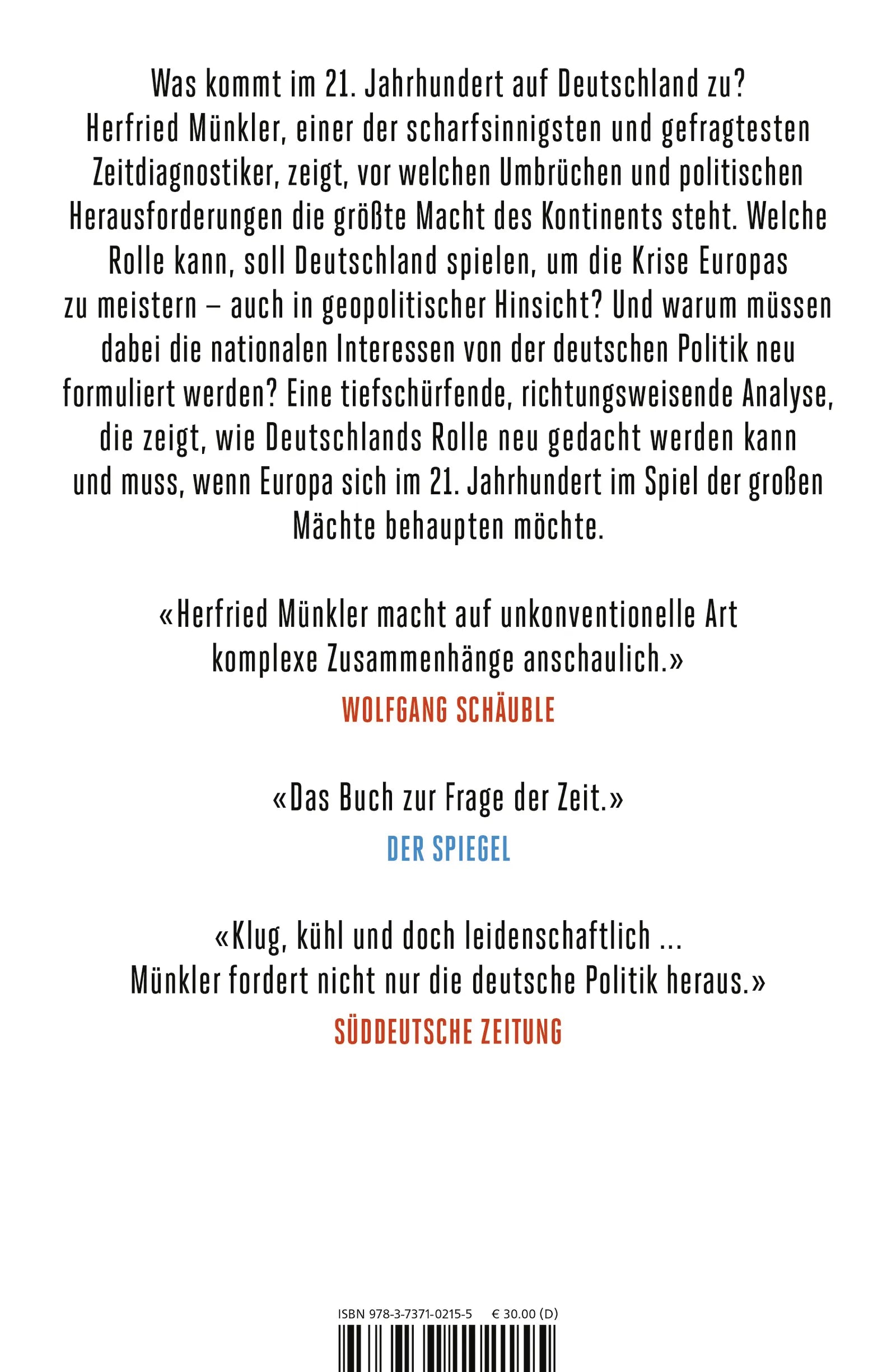 Rückseite: Macht im Umbruch (Hardcover)