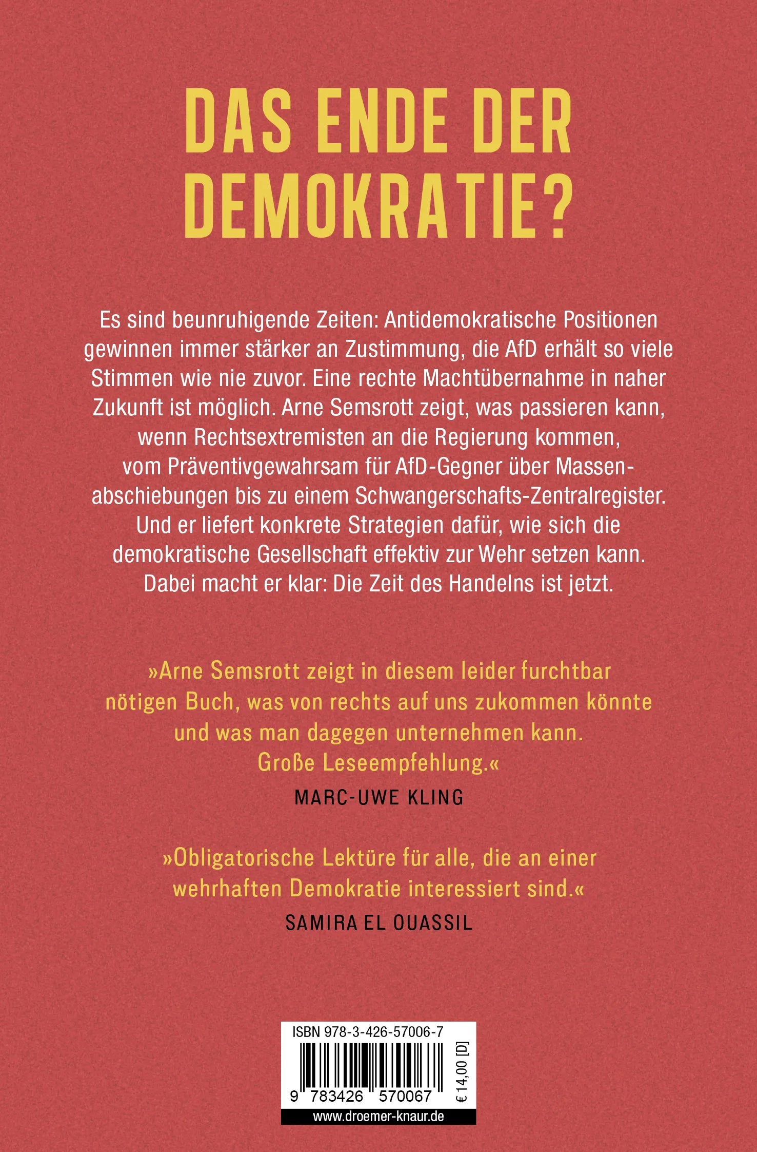 Buchrückseite von 'Machtübernahme' mit Klappentext - Taschenbuch