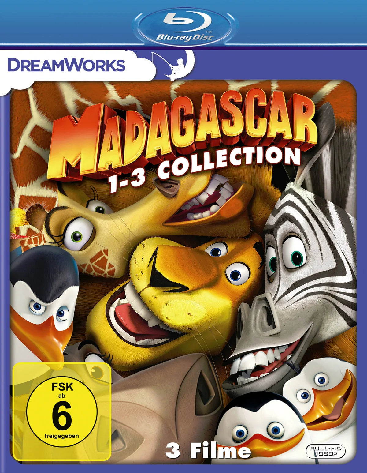 Madagascar 1-3  [3 BRs] - Blu-ray Disc