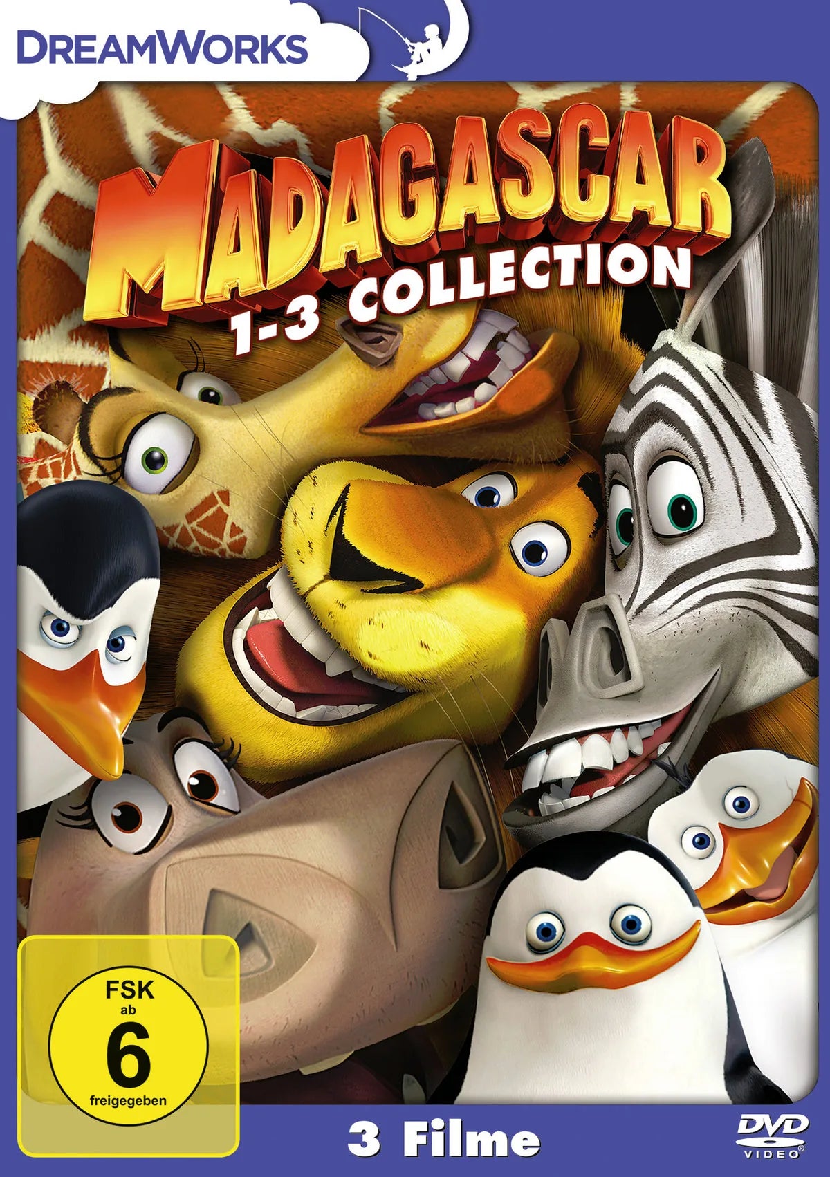 Madagascar 1-3  [3 DVDs] - DVD