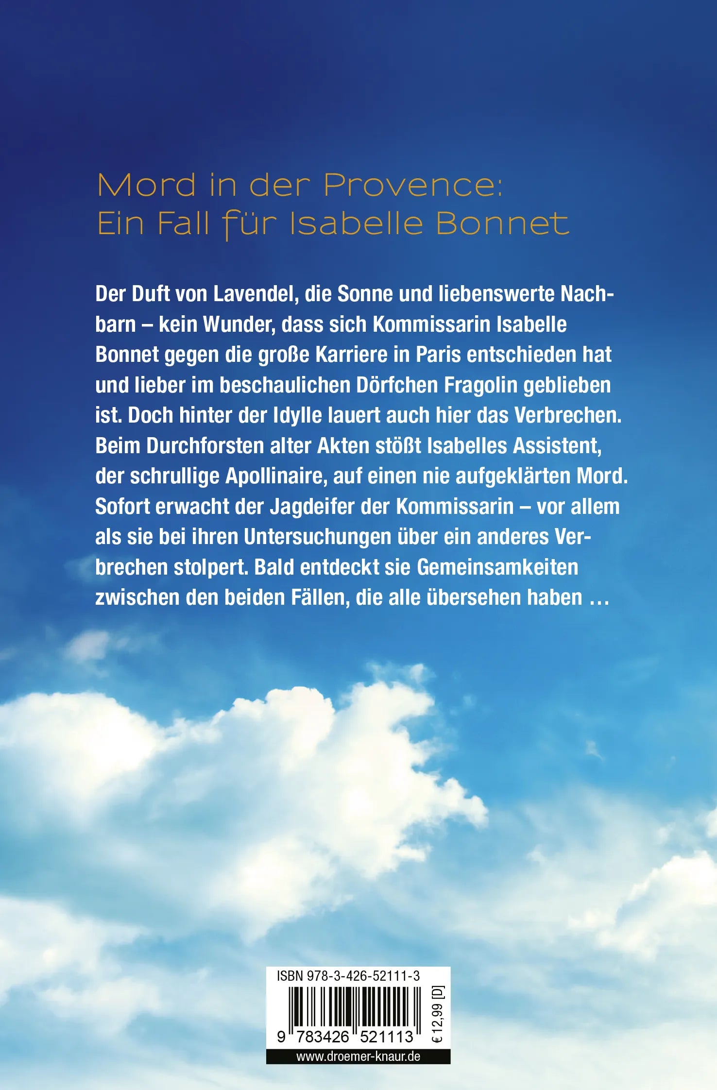Buchrückseite von 'Madame le Commissaire und die späte Rache' mit Klappentext - Taschenbuch