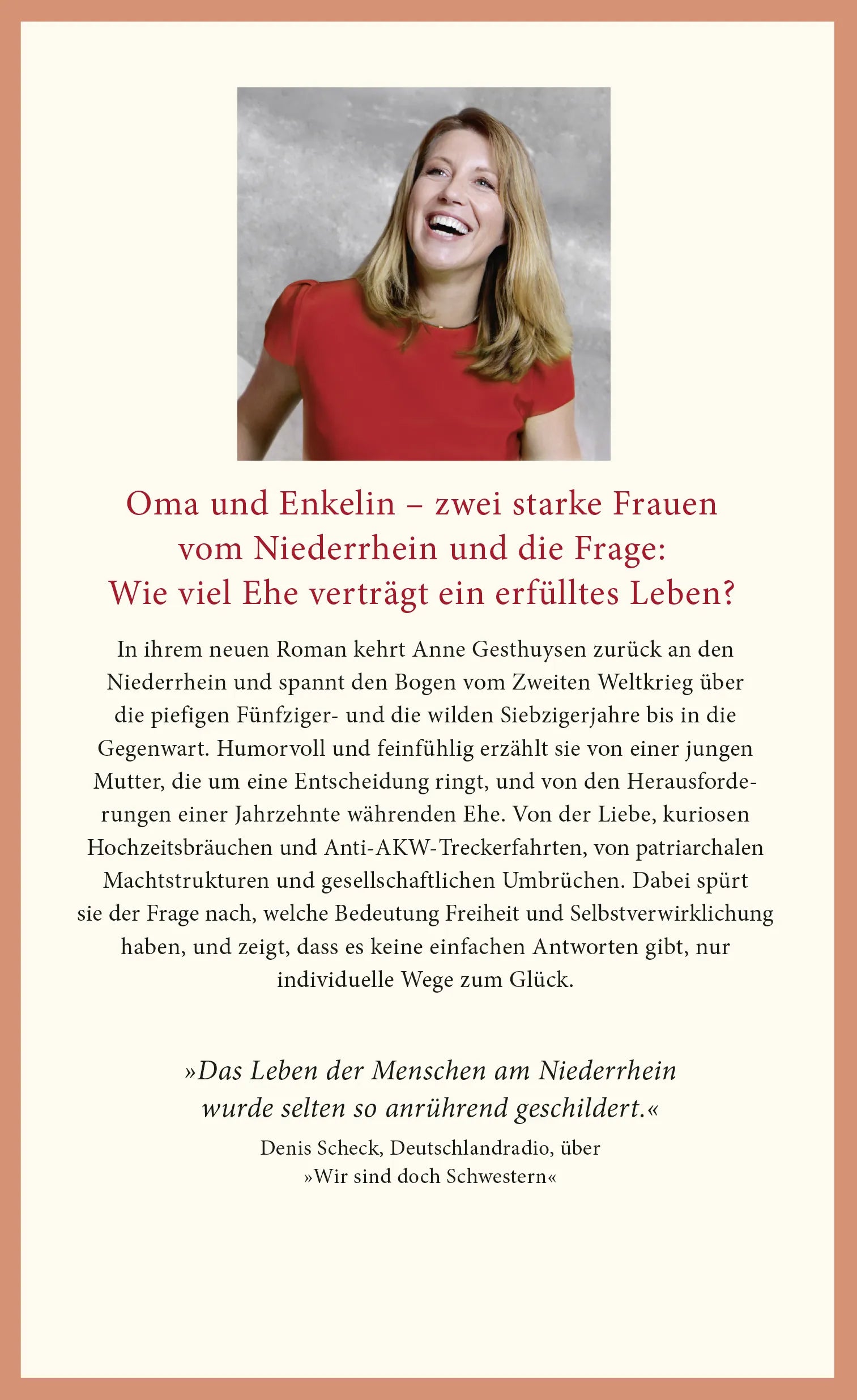 Buchrückseite von 'Mädelsabend' mit Klappentext - Gebundene Ausgabe