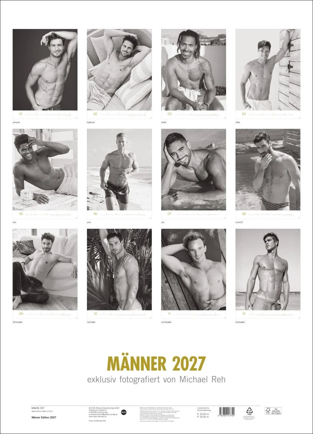 Männer Edition Kalender 2027 – Ansicht