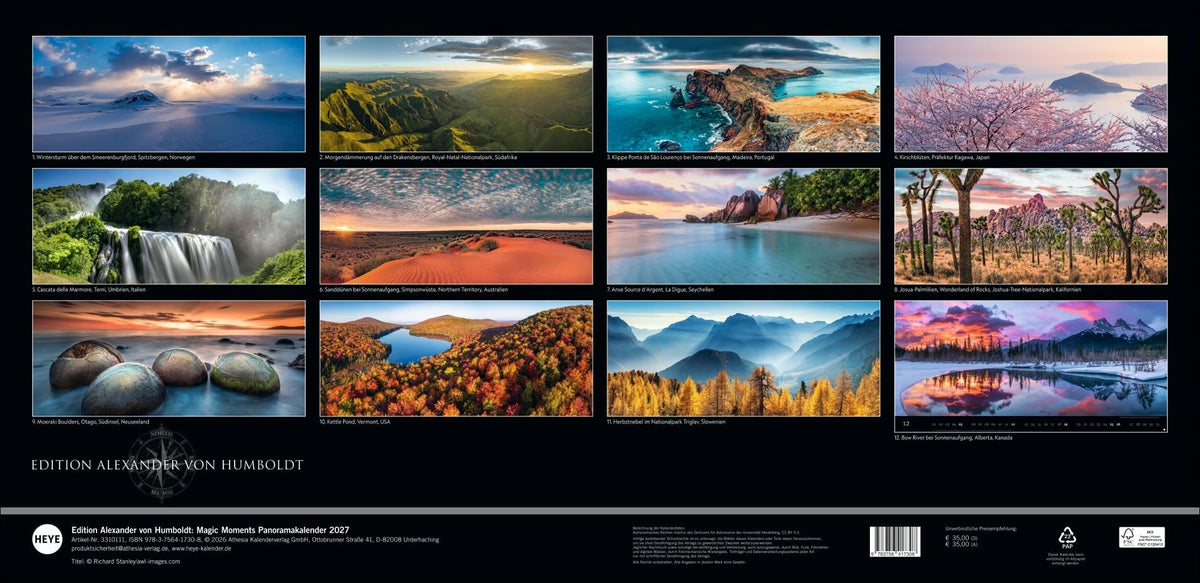 Magic Moments Panoramakalender 2027 – Ansicht
