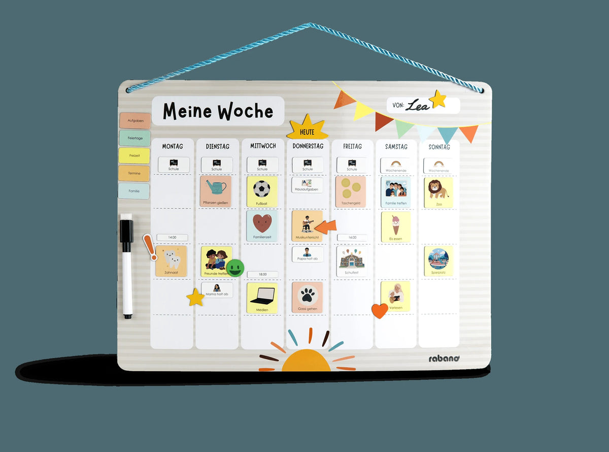 Taschenkalender: Magnetischer Wochenplaner