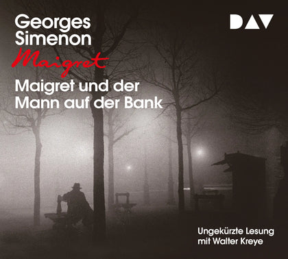 Buchcover von 'Maigret und der Mann auf der Bank' - Hörbuch (CD) von Georges Simenon