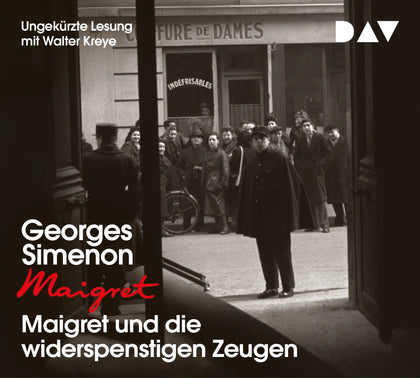 Buchcover von 'Maigret und die widerspenstigen Zeugen' - Hörbuch (CD) von Georges Simenon