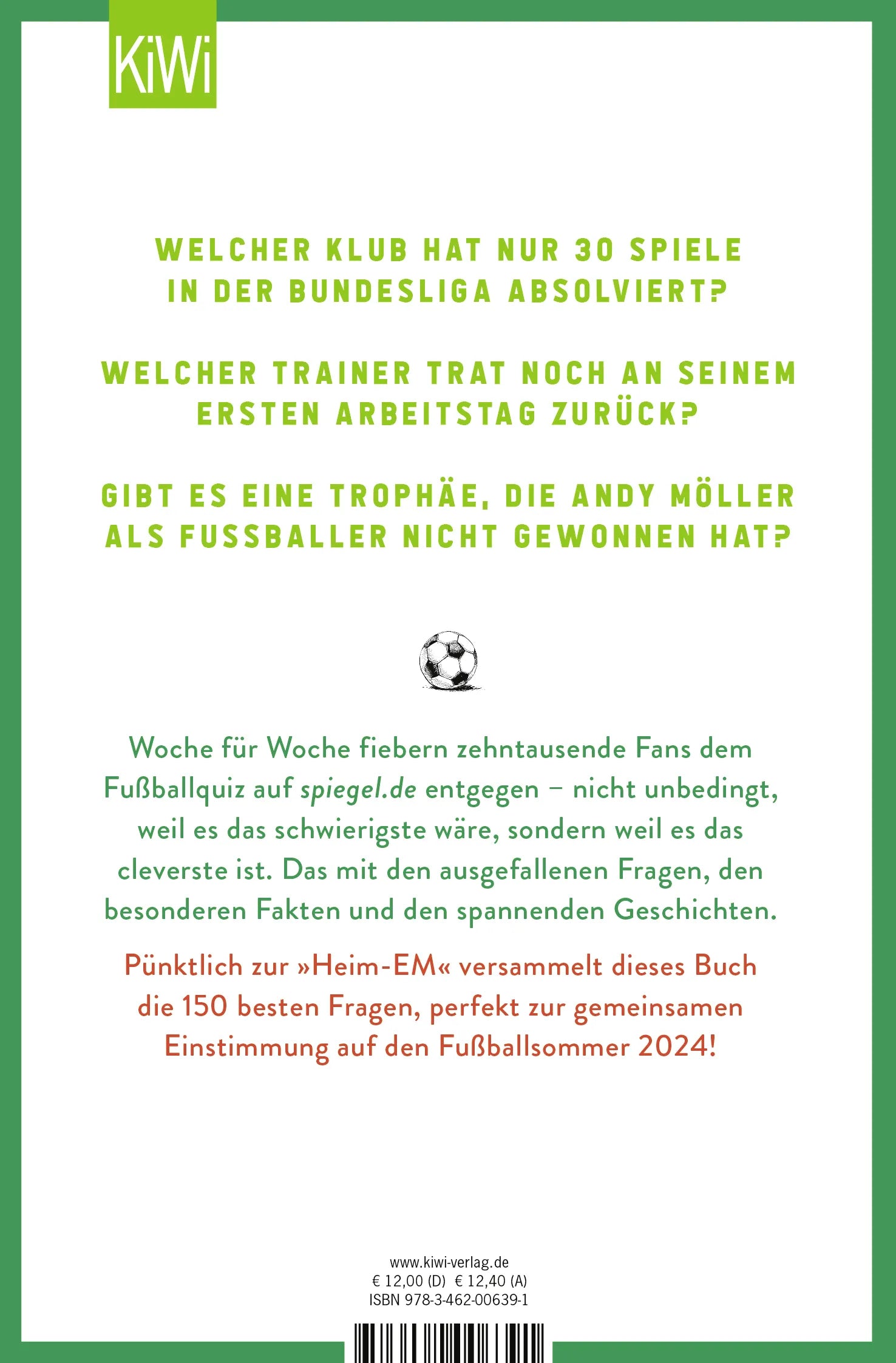 Buchrückseite von 'Mailand oder Madrid?' mit Klappentext - Taschenbuch