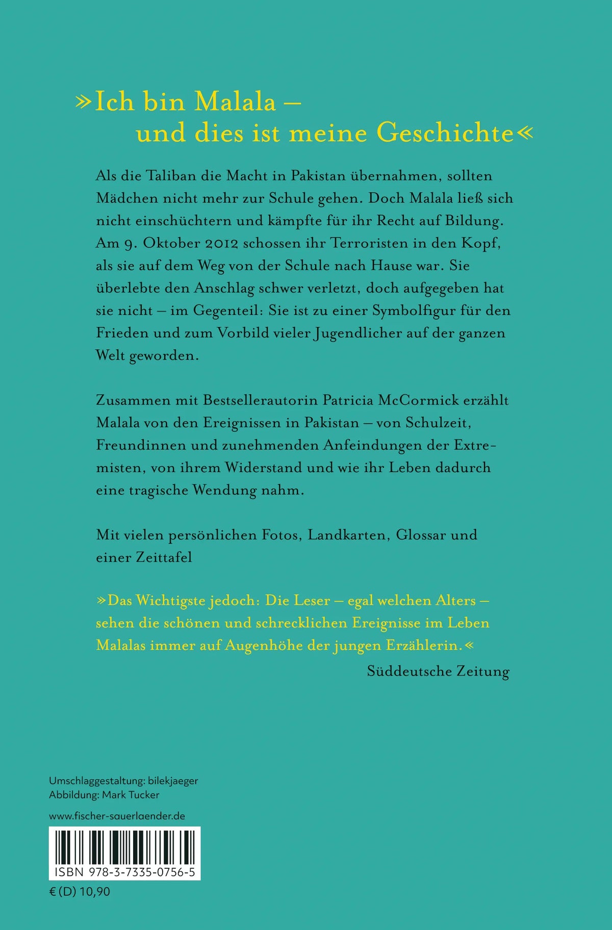 Rückseite: Malala. Meine Geschichte (Taschenbuch)