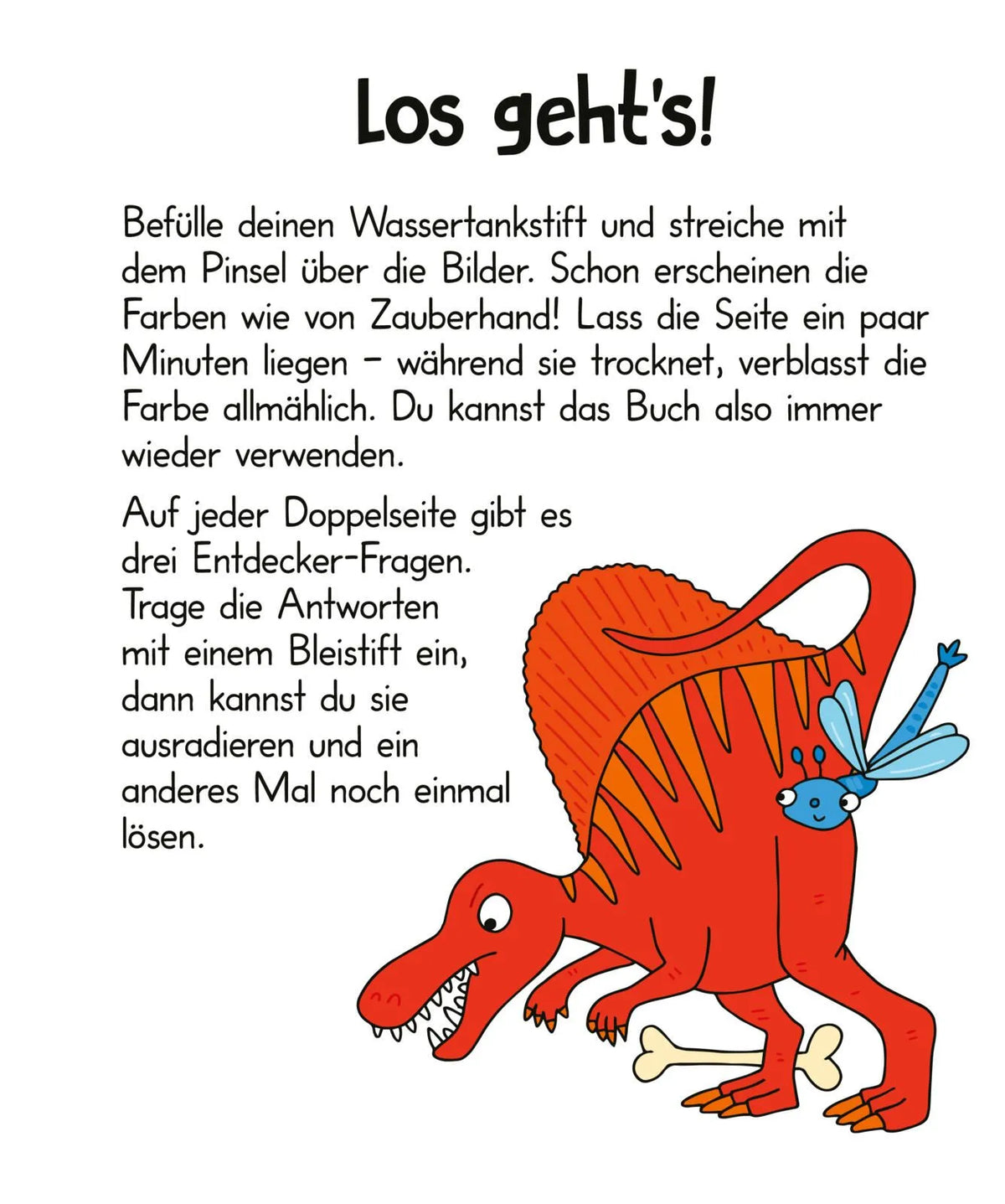 Detailansicht: Malen mit Wasser: Dinos (Taschenbuch)