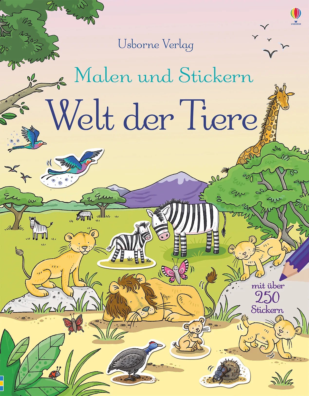 Buchcover von 'Malen und Stickern: Welt der Tiere' - Taschenbuch von Jessica Greenwell