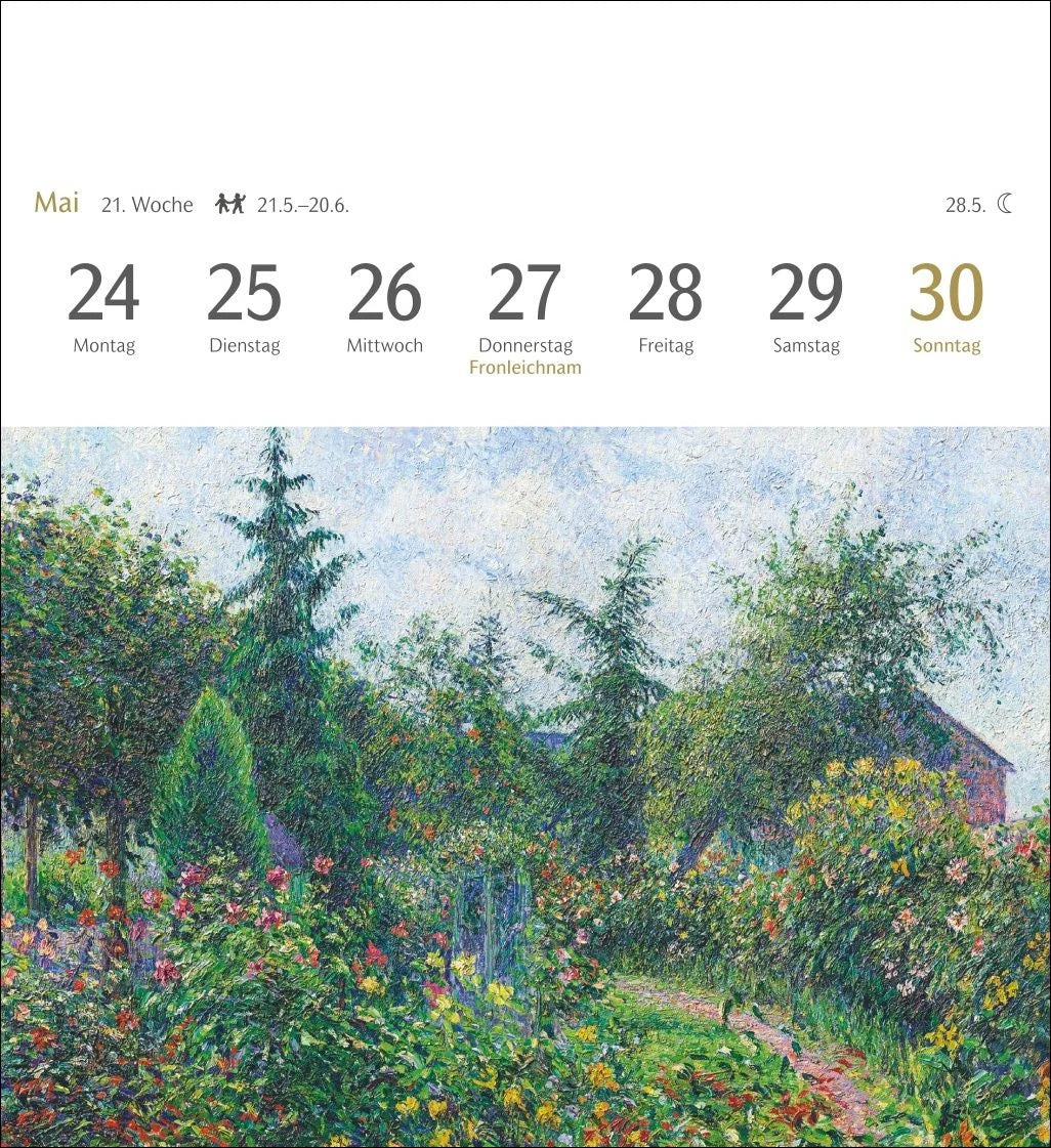 Malerische Gärten Postkartenkalender 2027 - Kalender mit 53 Kunstpostkarten – Ansicht