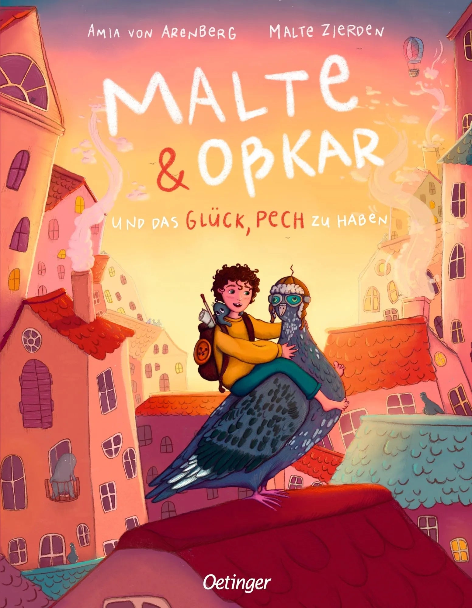 Buchcover von 'Malte & Oßkar und das Glück, Pech zu haben' - Gebundene Ausgabe von Malte Zierden