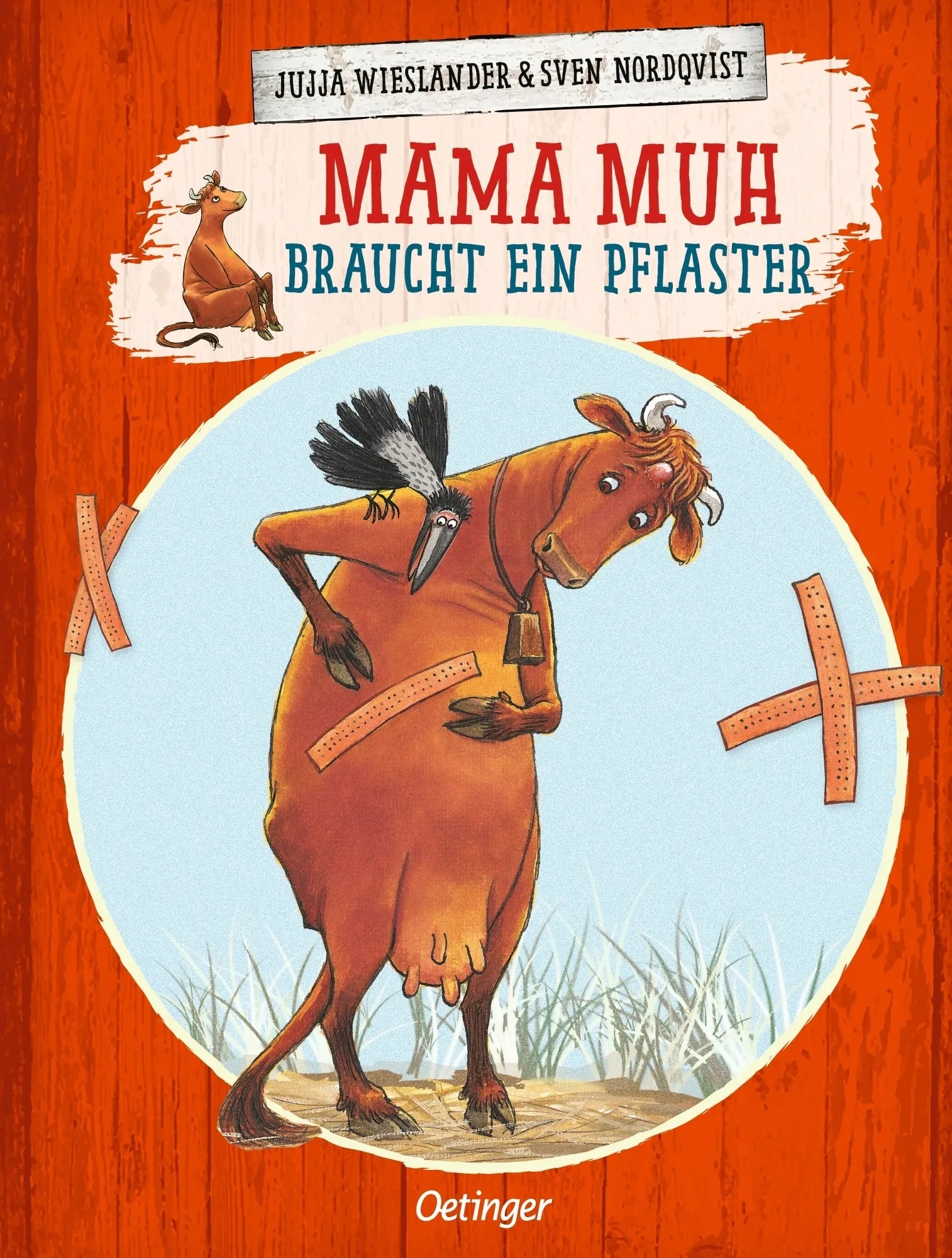 Buchcover von 'Mama Muh braucht ein Pflaster' - Gebundene Ausgabe von Jujja Wieslander