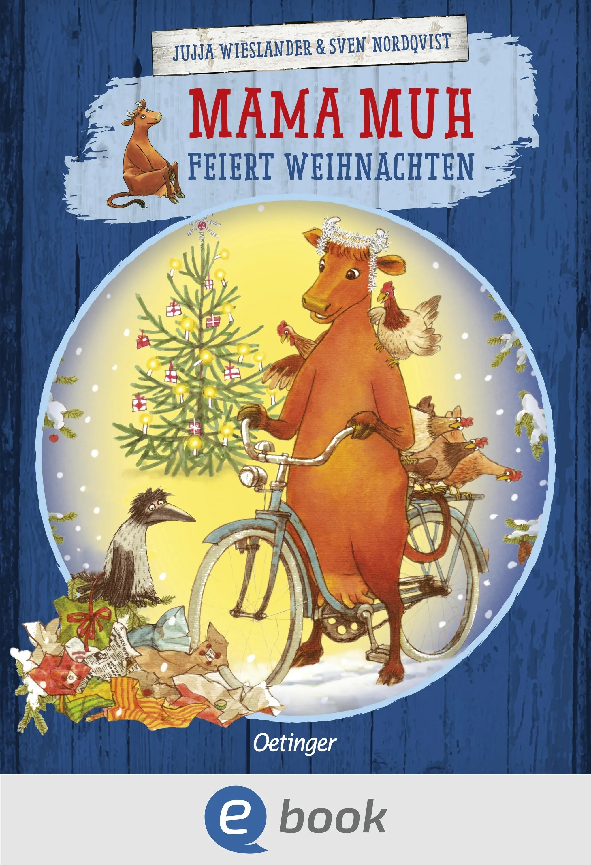 Cover: Mama Muh feiert Weihnachten (E-Book) von Jujja Wieslander