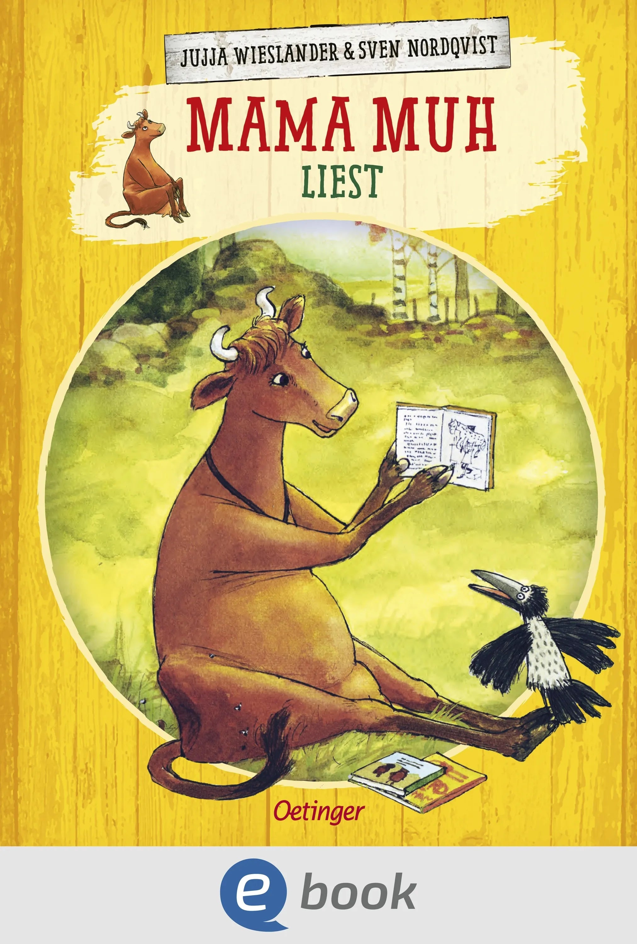 Cover: Mama Muh liest (E-Book) von Jujja Wieslander