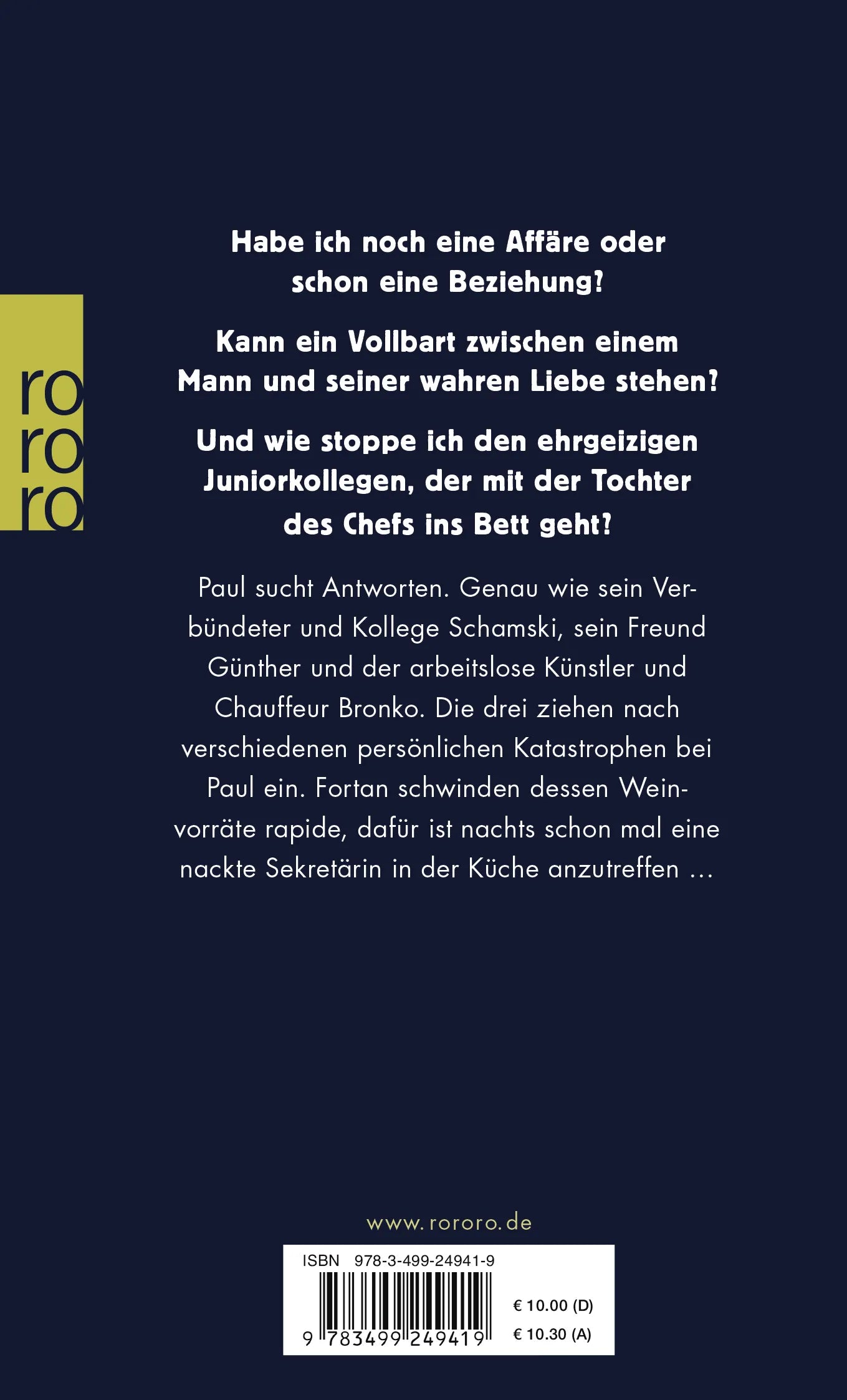 Buchrückseite von 'Man tut, was man kann' mit Klappentext - Taschenbuch