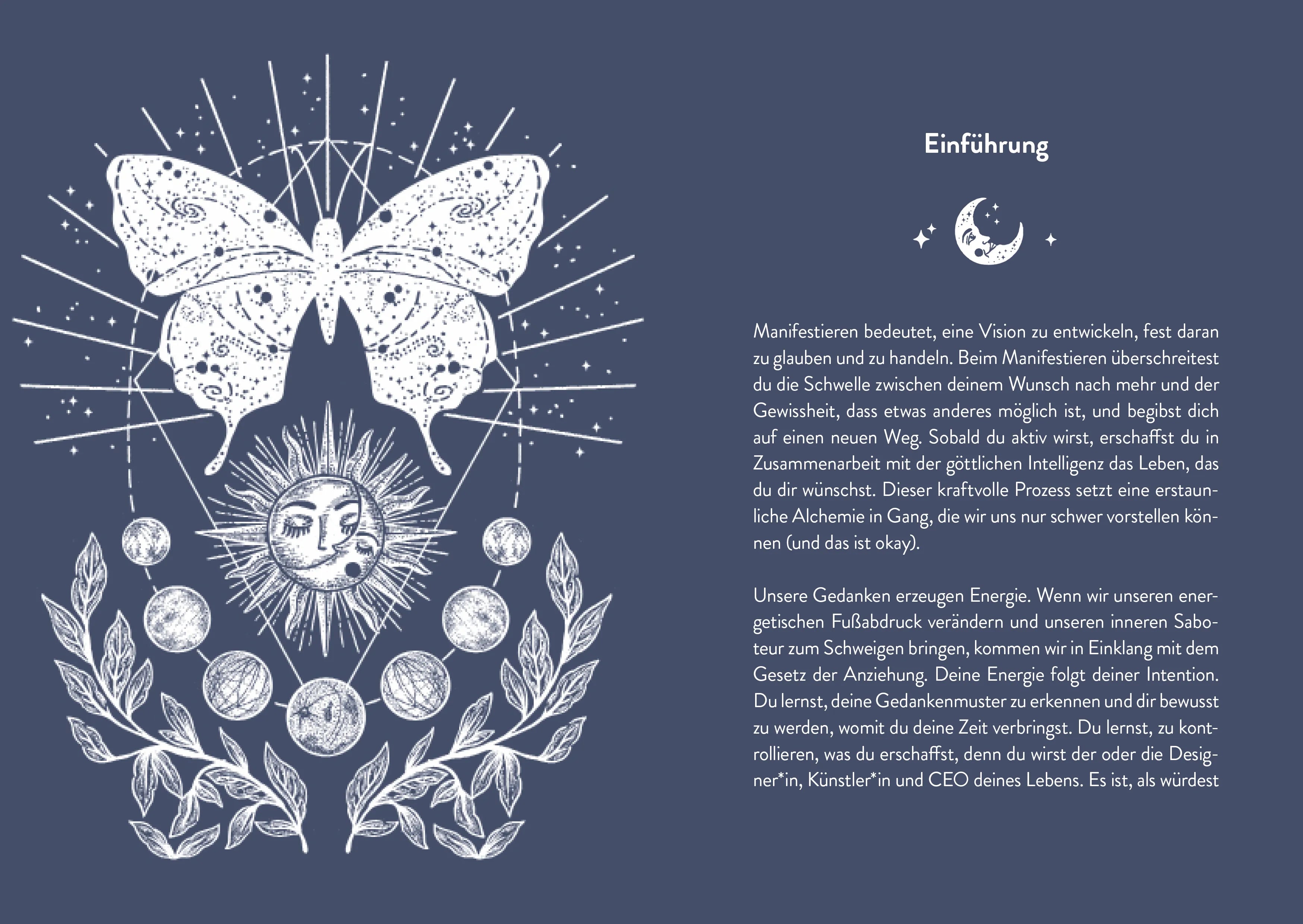 Innenansicht von 'Manifestieren – Dein Journal' - Taschenbuch