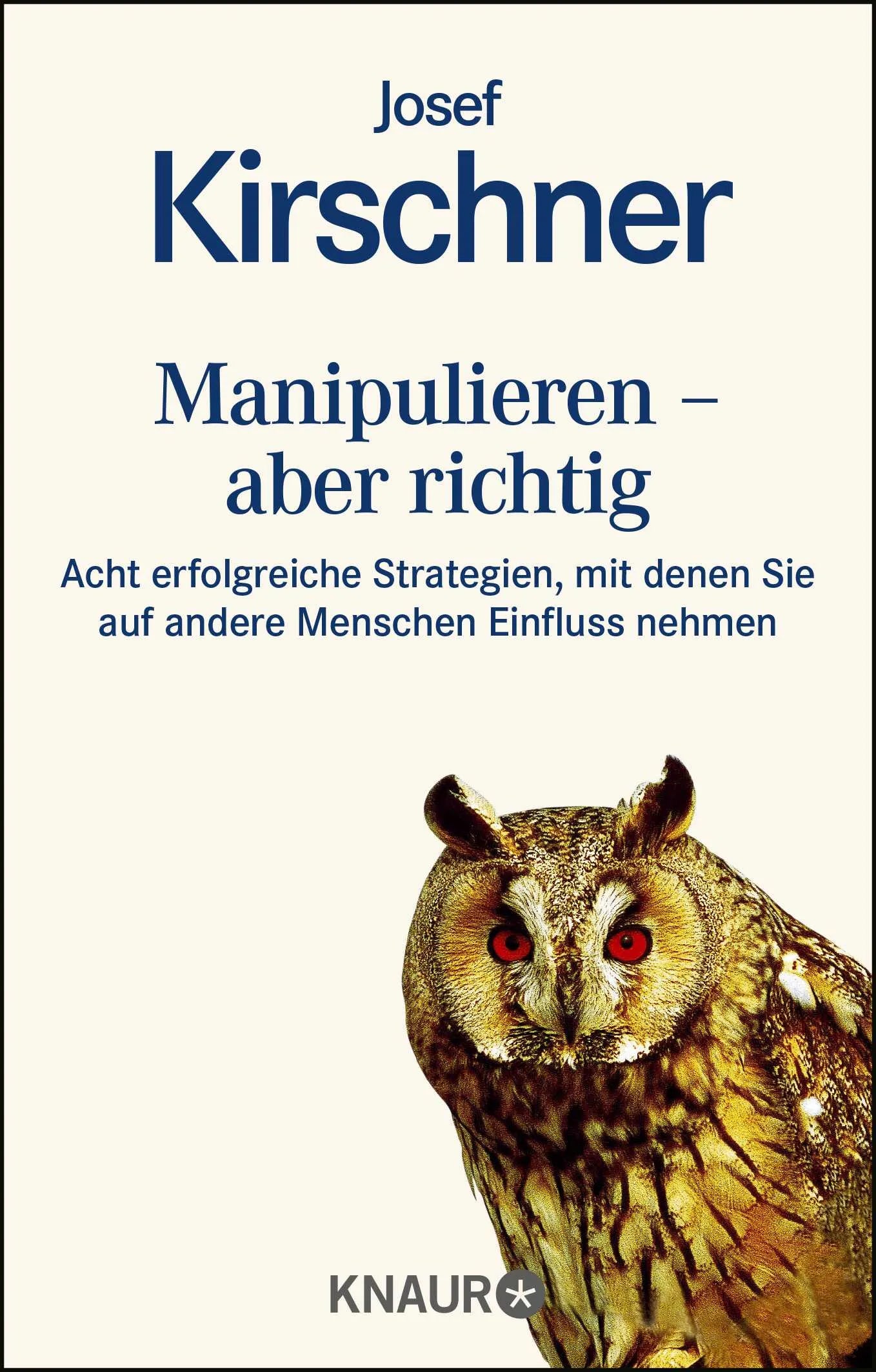 Buchcover von 'Manipulieren - aber richtig' - Taschenbuch von Josef Kirschner
