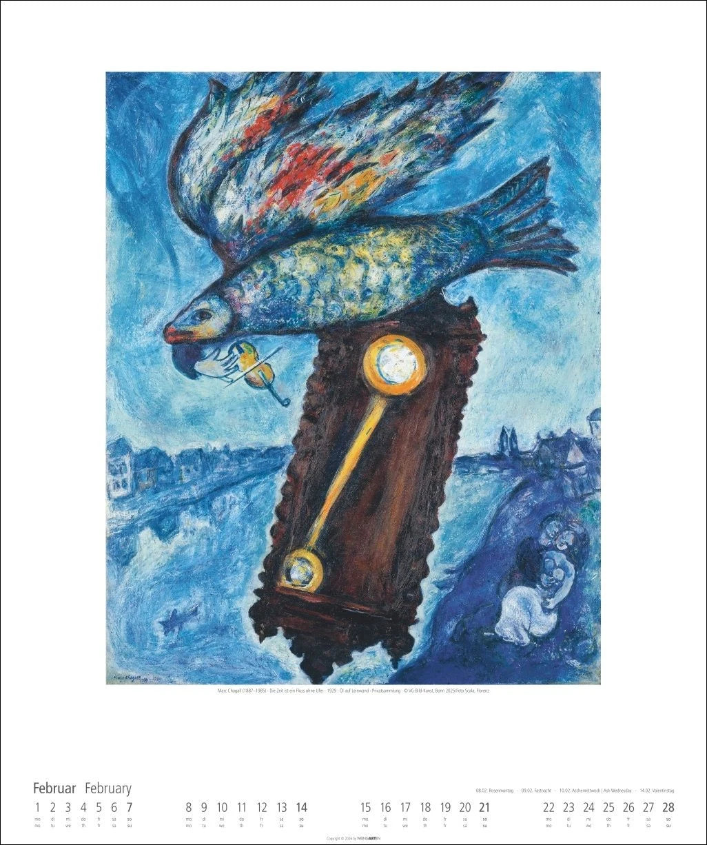 Marc Chagall Kalender 2027 – Ansicht