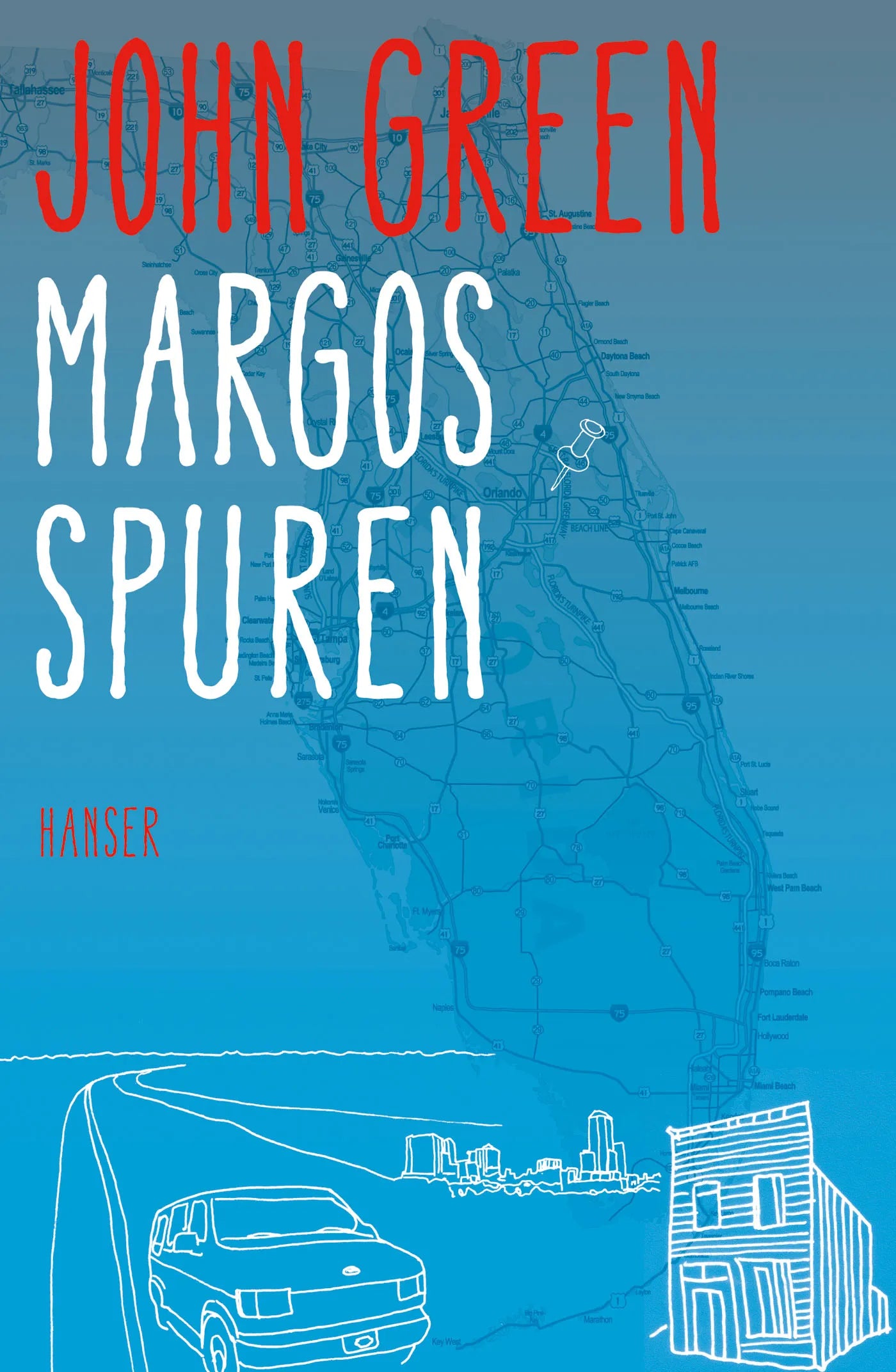 Buchcover von 'Margos Spuren' - Gebundene Ausgabe von John Green