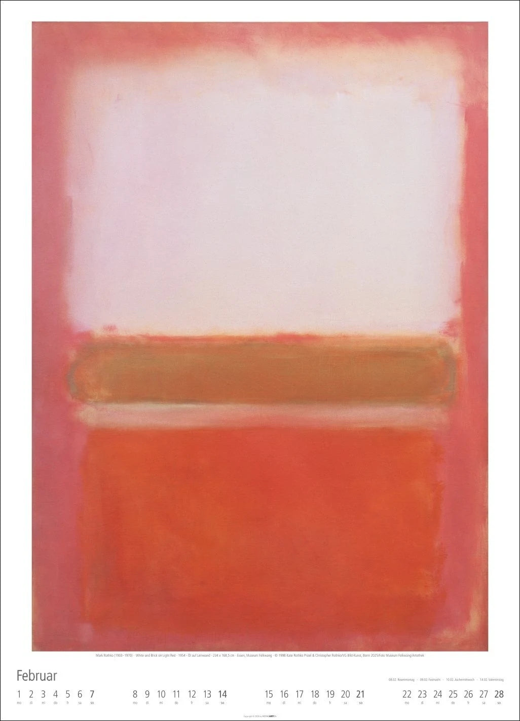 Mark Rothko Kalender 2027 – Ansicht