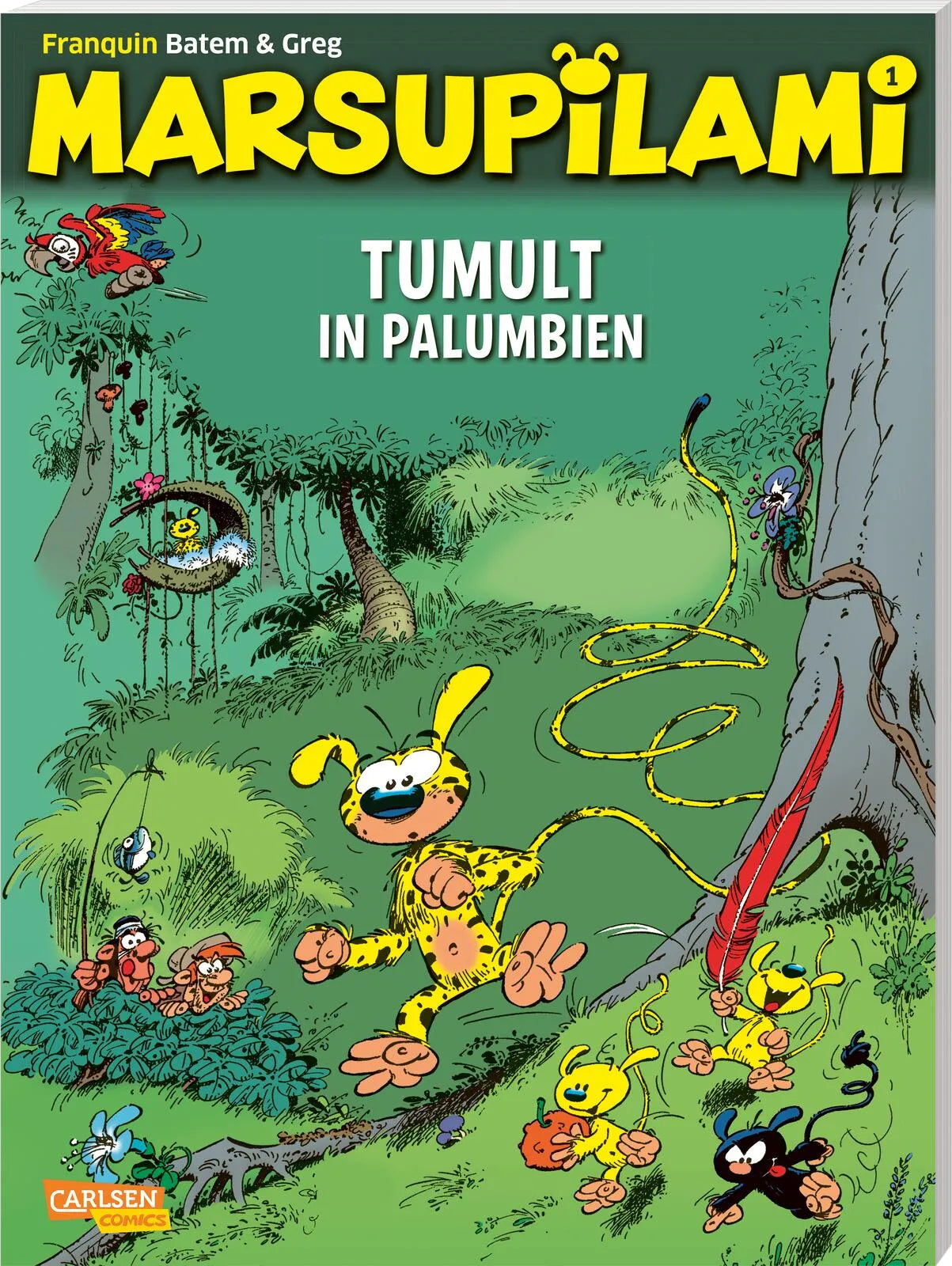 Buchcover von 'Marsupilami 1: Tumult in Palumbien' - Taschenbuch von André Franquin