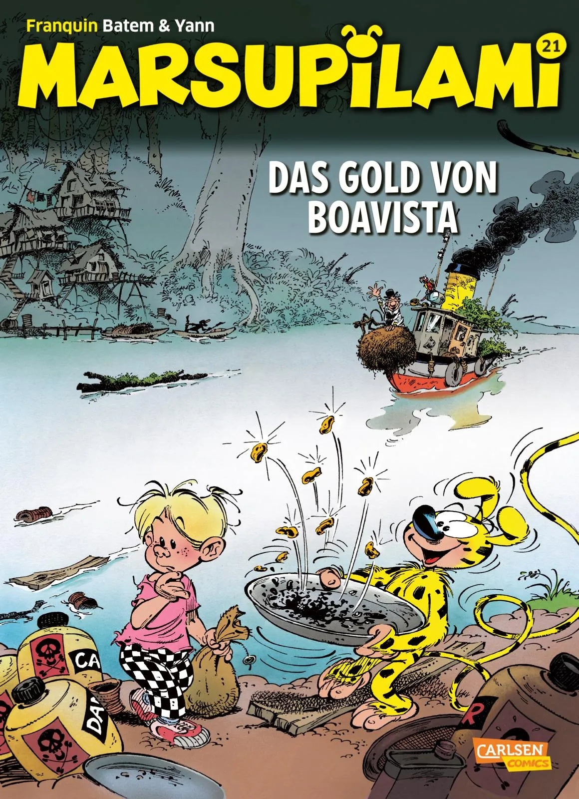 Buchcover von 'Marsupilami 21: Das Gold von Boavista' - Taschenbuch von Yann