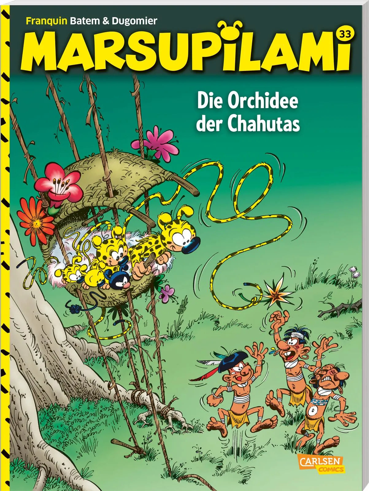 Buchcover von 'Marsupilami 33: Die Orchidee der Chahutas' - Taschenbuch von André Franquin