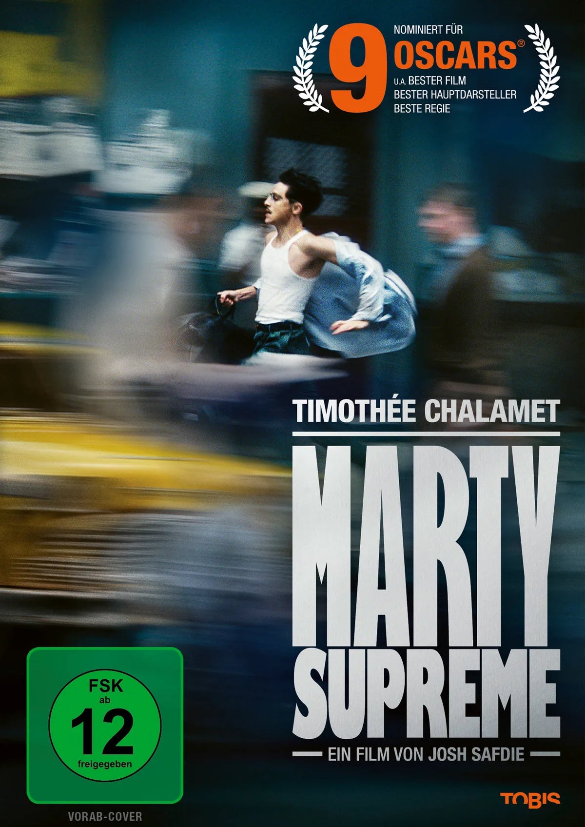 DVD-Cover: Marty Supreme. Regie: Josh Safdie