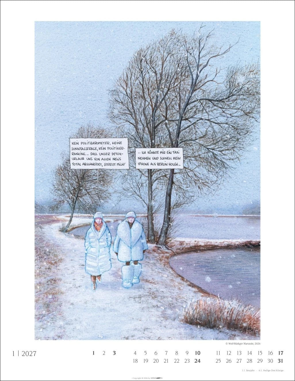 Marunde Kalender 2027 – Ansicht