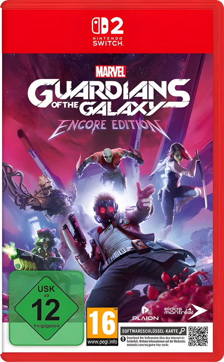 Cover: Marvel's Guardians of the Galaxy - Encore Edition für Nintendo Switch 2. Publisher: Eidos Interactive