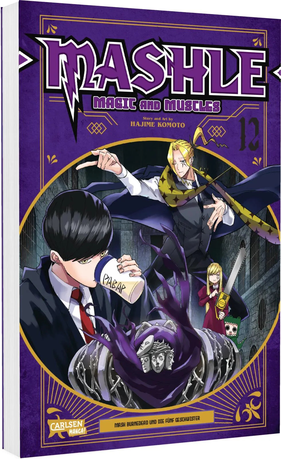 Buchcover von 'Mashle: Magic and Muscles 12' - Taschenbuch von Hajime Komoto