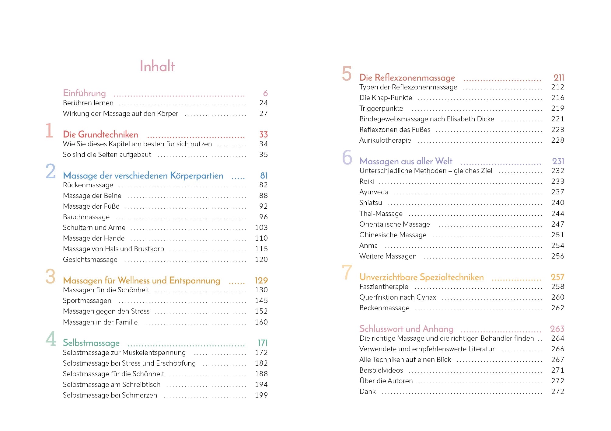 Innenansicht von 'Massage-Handbuch' - Taschenbuch
