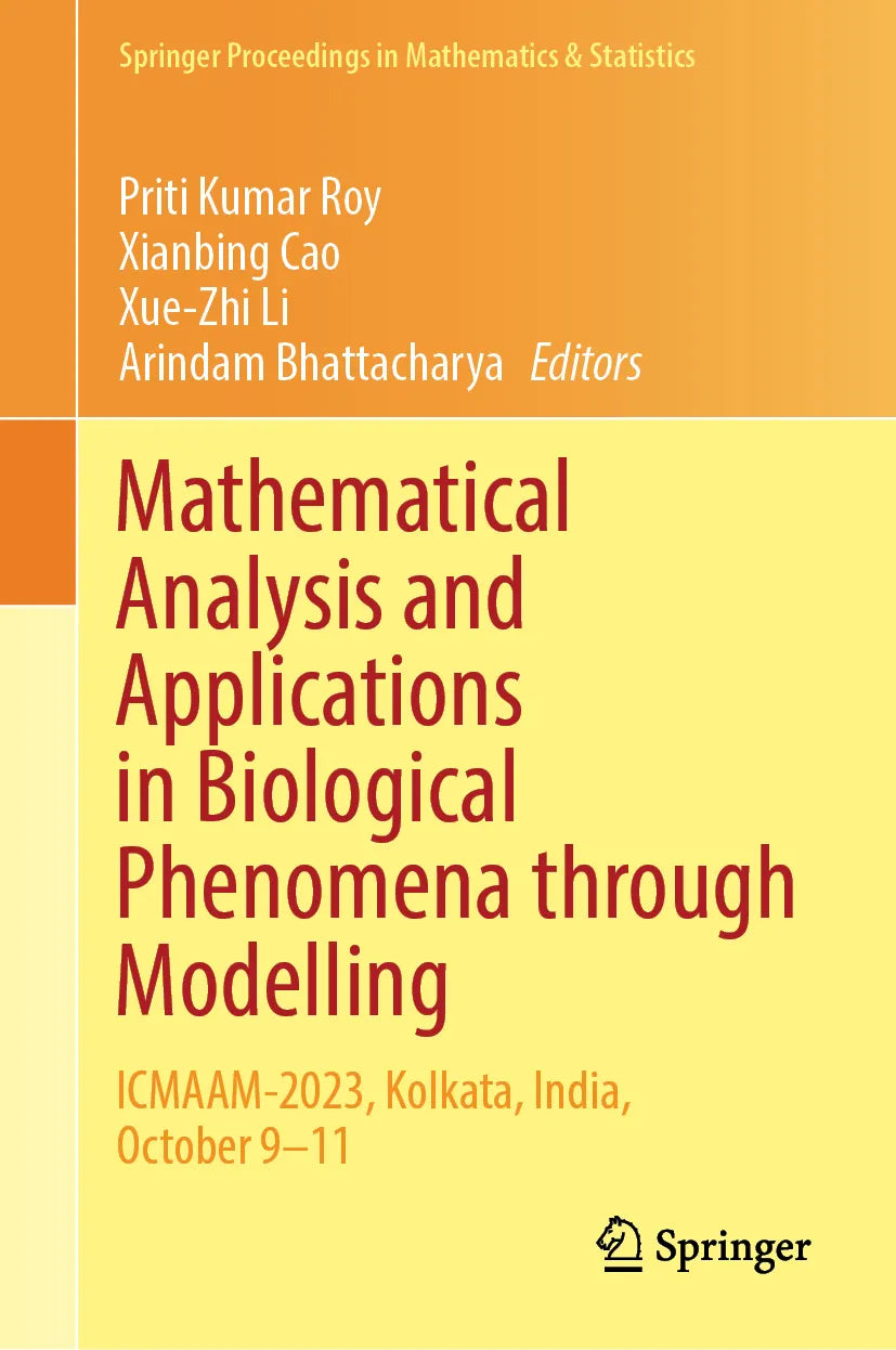 Cover: Mathematical Analysis and Applications in Biological Phenomena through Modelling (E-Book)