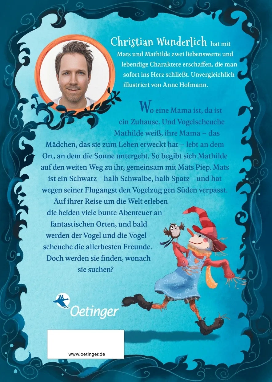 Buchrückseite von 'Mats und Mathilde 1. Eine große Freundschaft' mit Klappentext - Gebundene Ausgabe