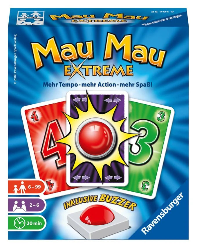 Kartenspiel: Mau Mau Extreme - Kartenspiel ab 6 Jahre