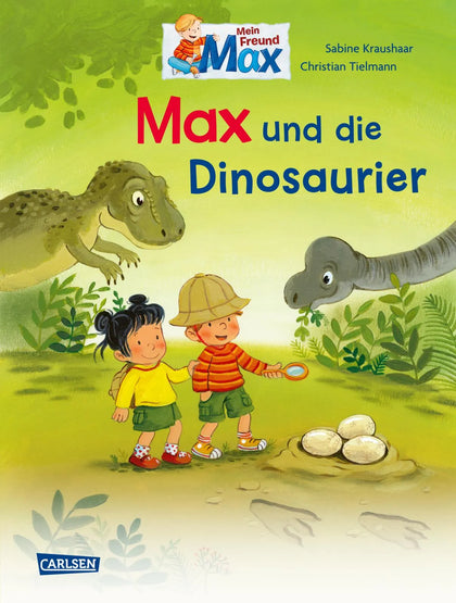 Buchcover von 'Max-Bilderbücher: Max und die Dinosaurier' - Gebundene Ausgabe von Christian Tielmann