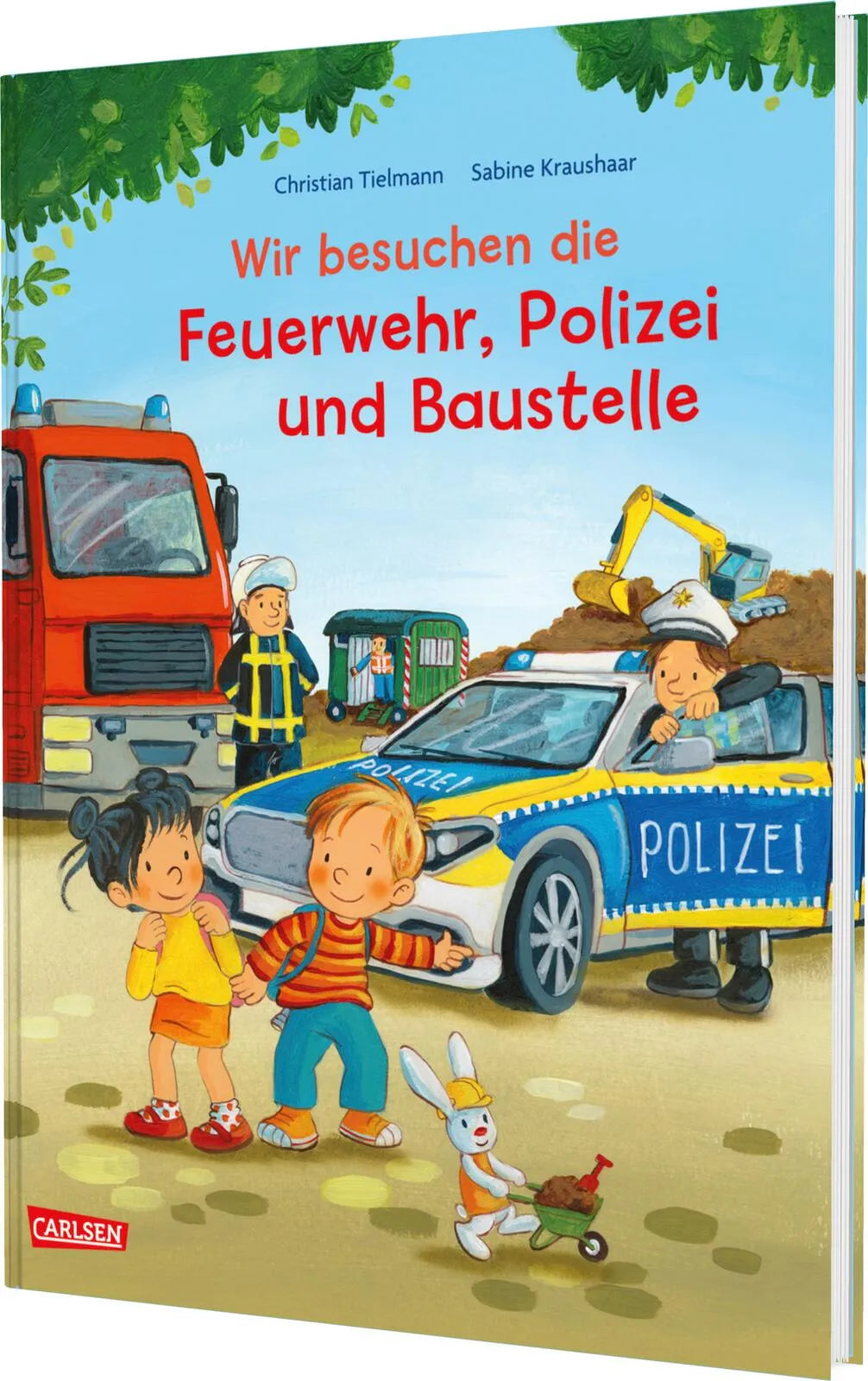 Buchcover von 'Max-Bilderbücher: Wir besuchen die Feuerwehr, Polizei und Baustelle' - Gebundene Ausgabe von Christian Tielmann