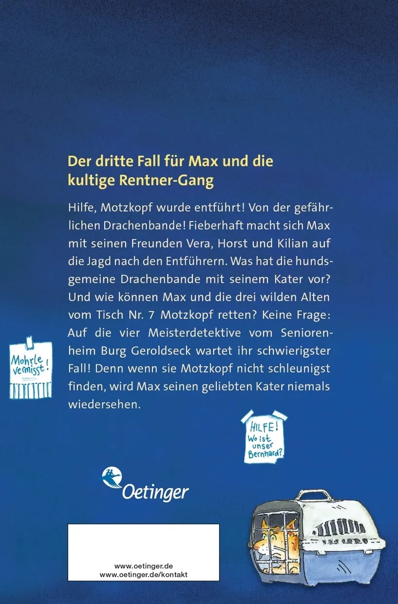 Buchrückseite von 'Max und die wilde 7 3. Die Drachen-Bande' mit Klappentext - Taschenbuch
