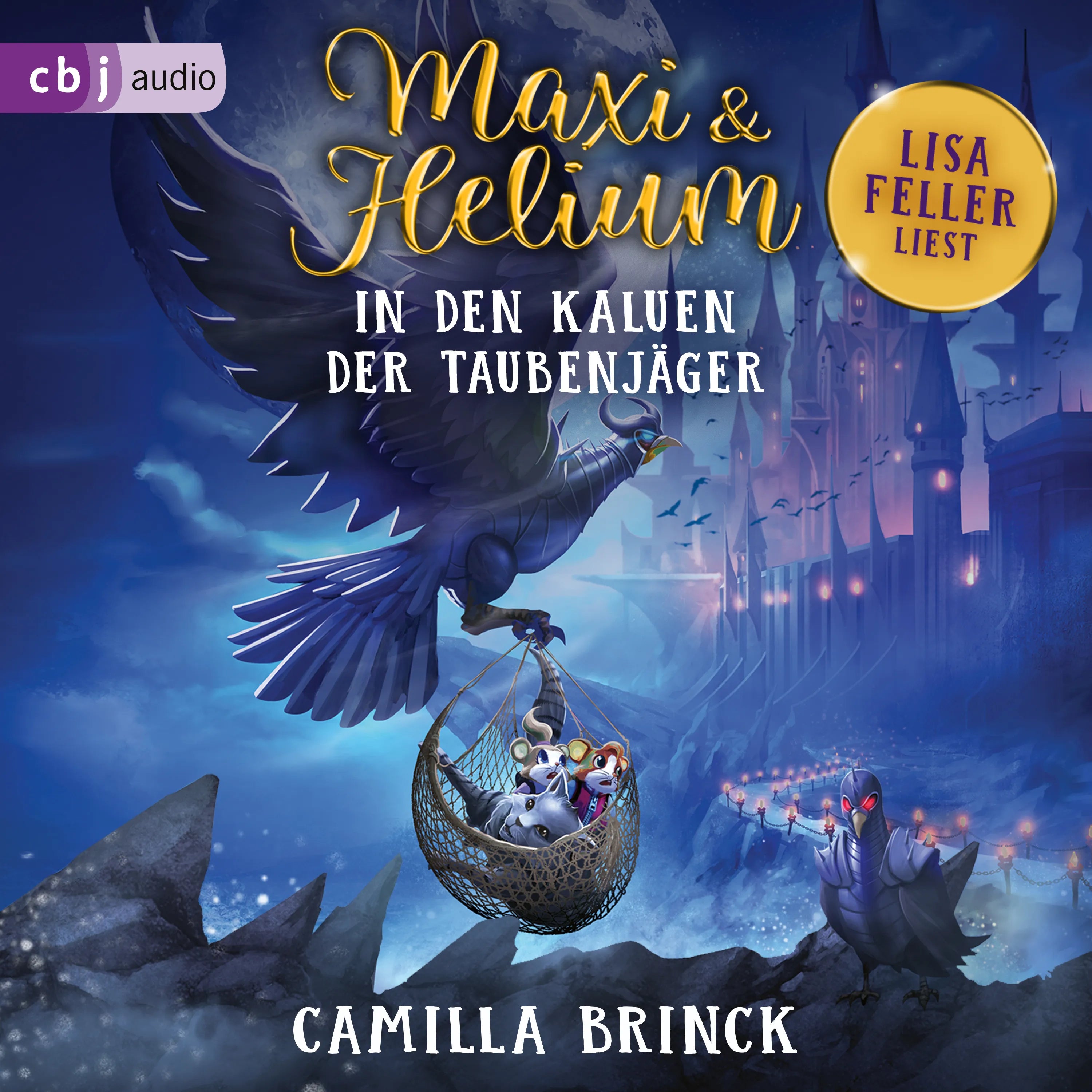 Cover: Maxi & Helium – In den Klauen der Taubenjäger (Hörbuch Download) von Camilla Brinck