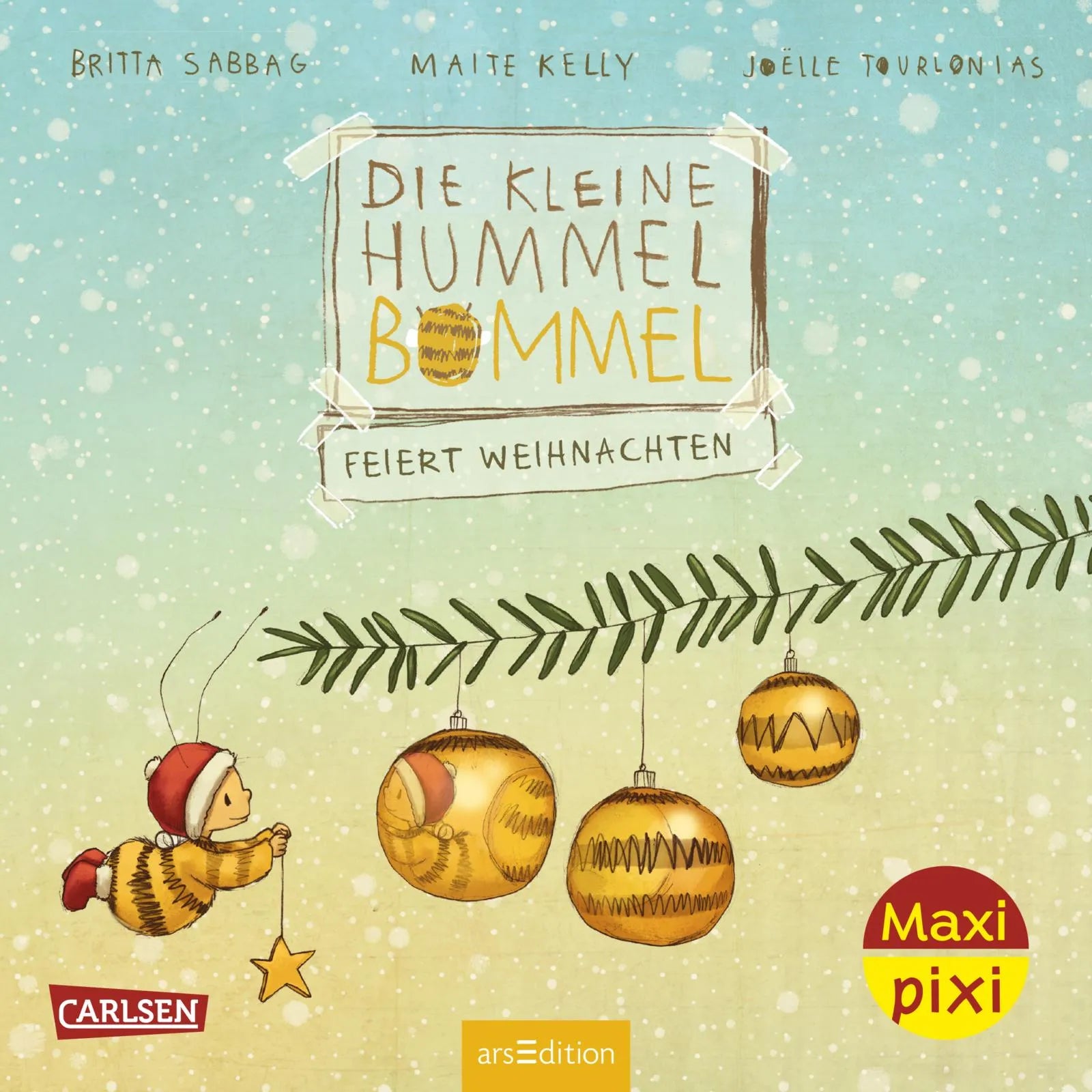 Buchcover von 'Maxi Pixi 229: Die kleine Hummel Bommel feiert Weihnachten' - Taschenbuch von Britta Sabbag