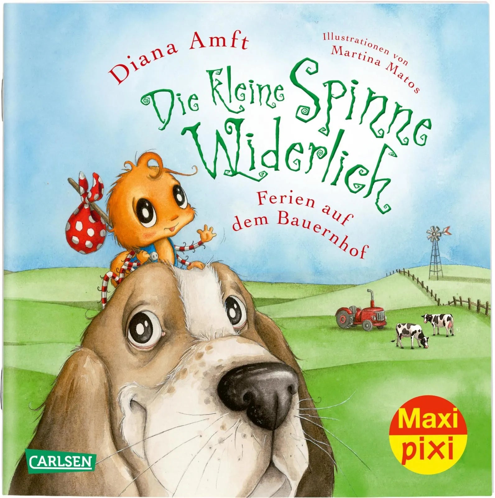 Buchcover von 'Maxi Pixi 313: Die kleine Spinne Widerlich: Ferien auf dem Bauernhof' - Taschenbuch von Diana Amft