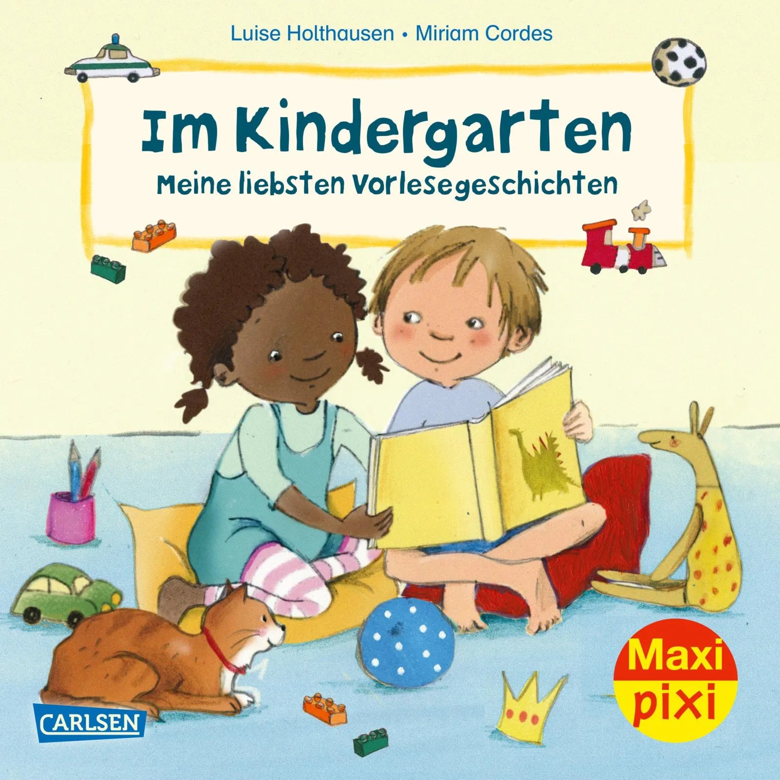 Buchcover von 'Maxi Pixi 390: Im Kindergarten – Meine liebsten Vorlesegeschichten' - Taschenbuch von Luise Holthausen