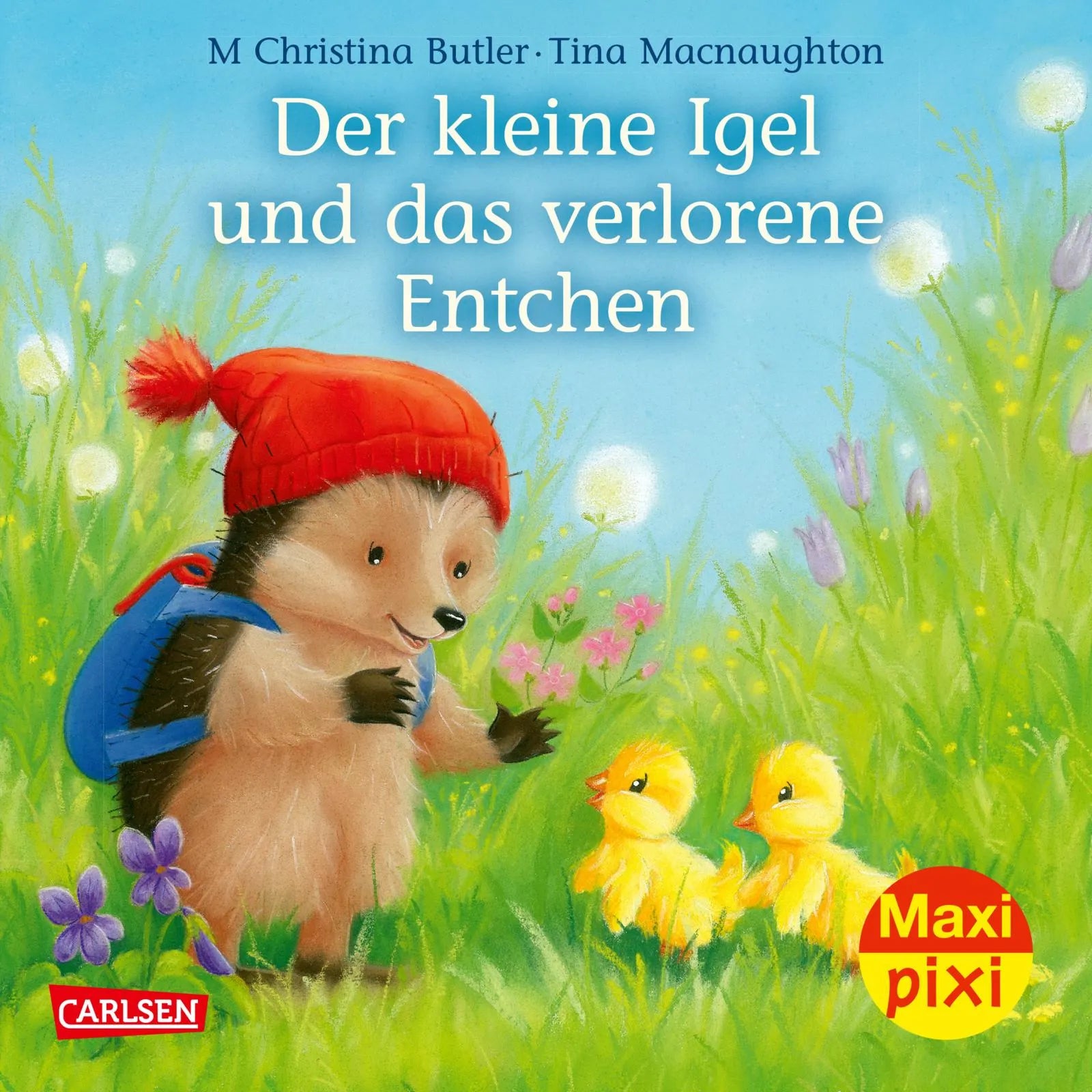 Buchcover von 'Maxi Pixi 411: Der kleine Igel und das verlorene Entchen' - Taschenbuch von M Christina Butler