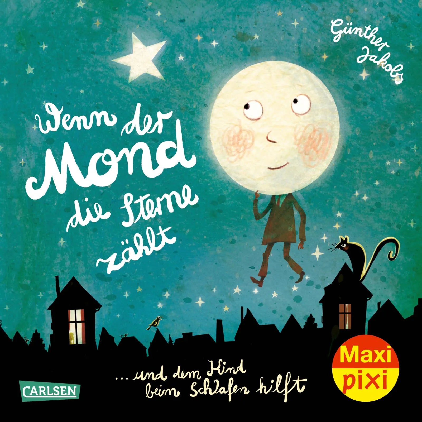 Buchcover von 'Maxi Pixi 428: Wenn der Mond die Sterne zählt' - Taschenbuch von Günther Jakobs