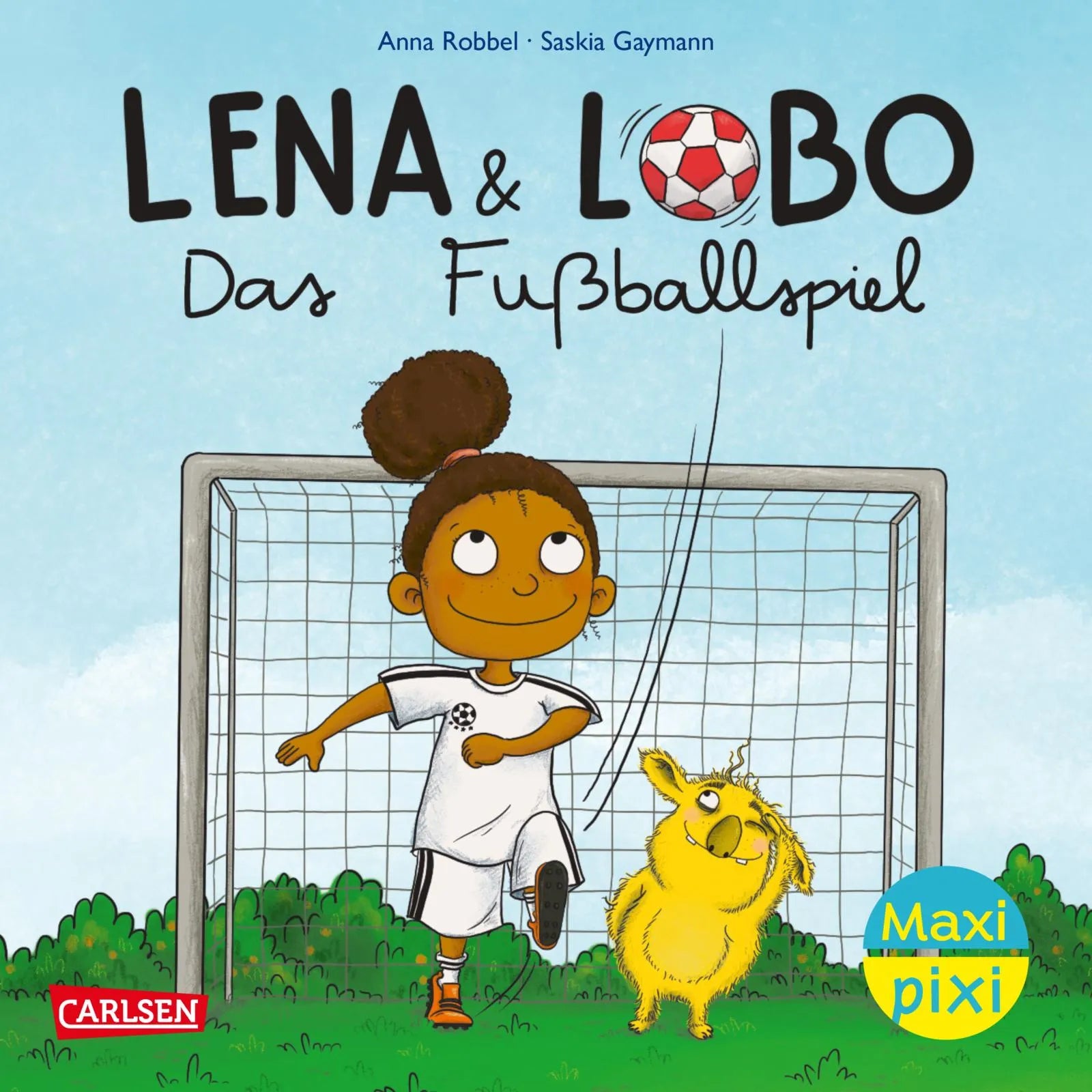Buchcover von 'Maxi Pixi 450: Lena und Lobo: Das Fußballspiel' - Taschenbuch von Anna Robbel