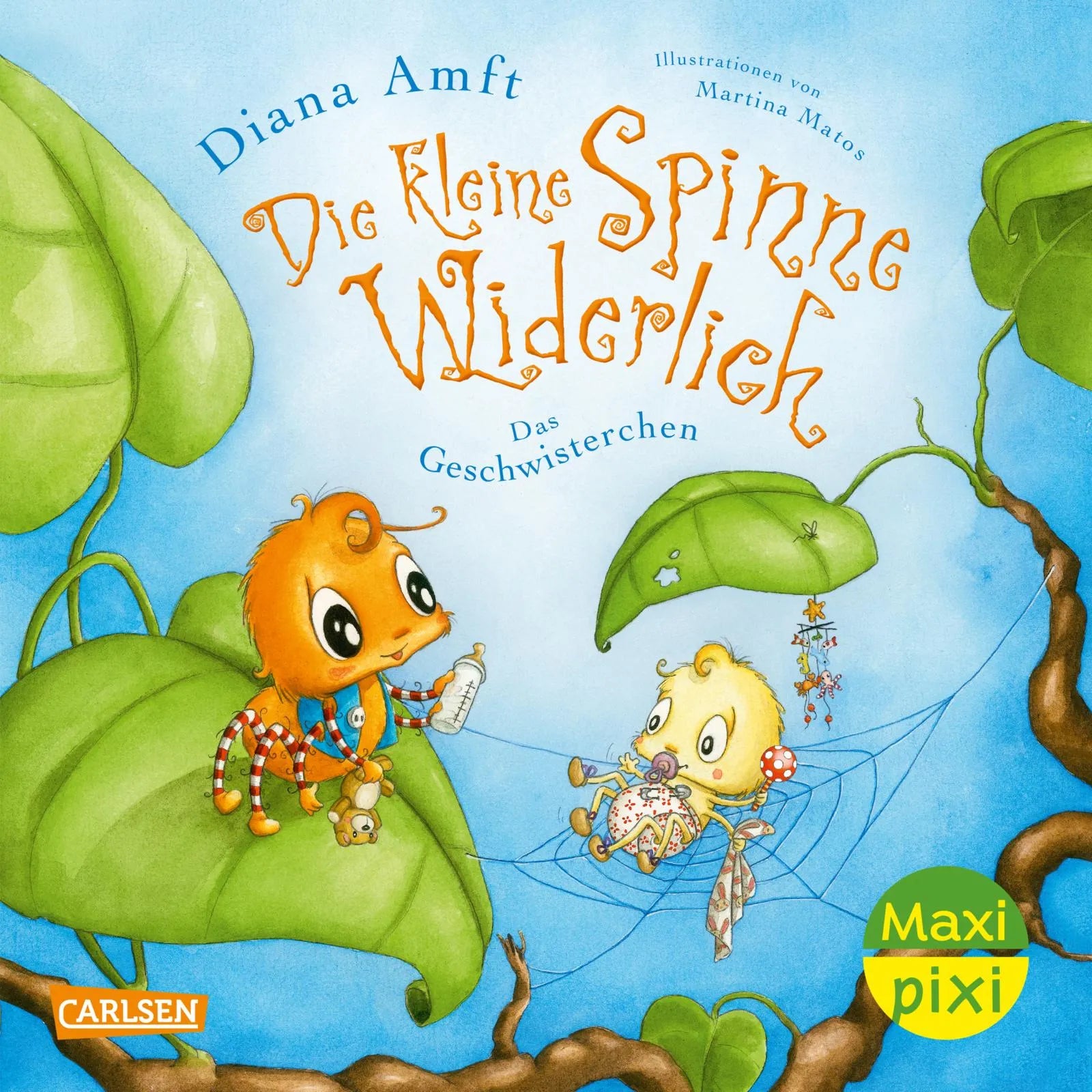 Buchcover von 'Maxi Pixi 459: Die kleine Spinne Widerlich: Das Geschwisterchen' - Taschenbuch von Diana Amft